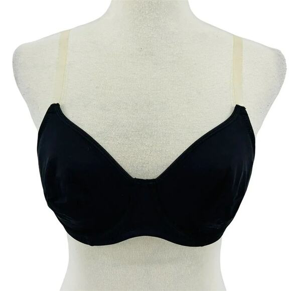 Lascana Underwire Unlined Women Black T Shirt Bra 34B - Picture 1 of 8